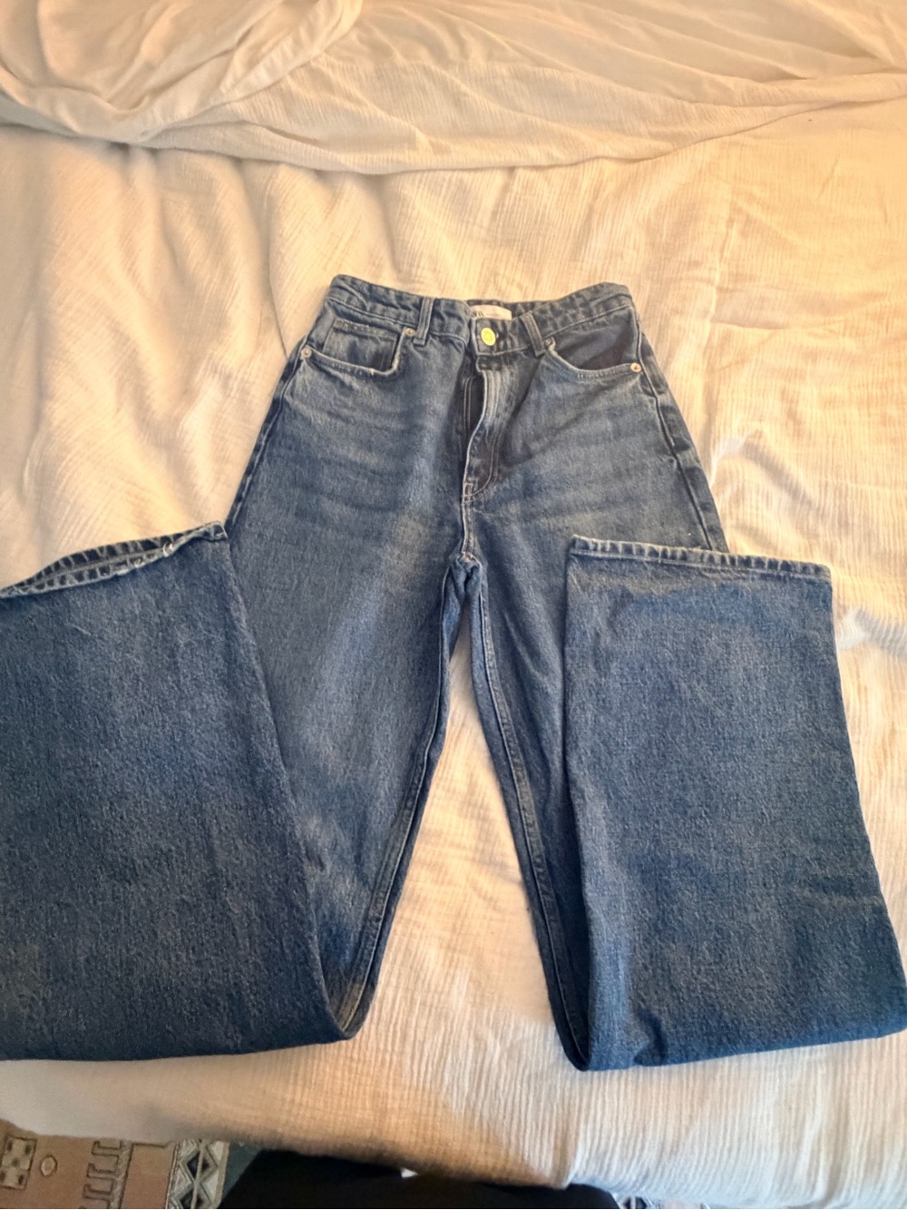 Zara Classic High-Rise Blue Women's Jeans
